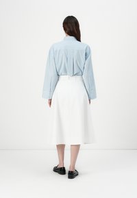 Tommy Hilfiger COTTON MIDI - Jupe trapèze - white