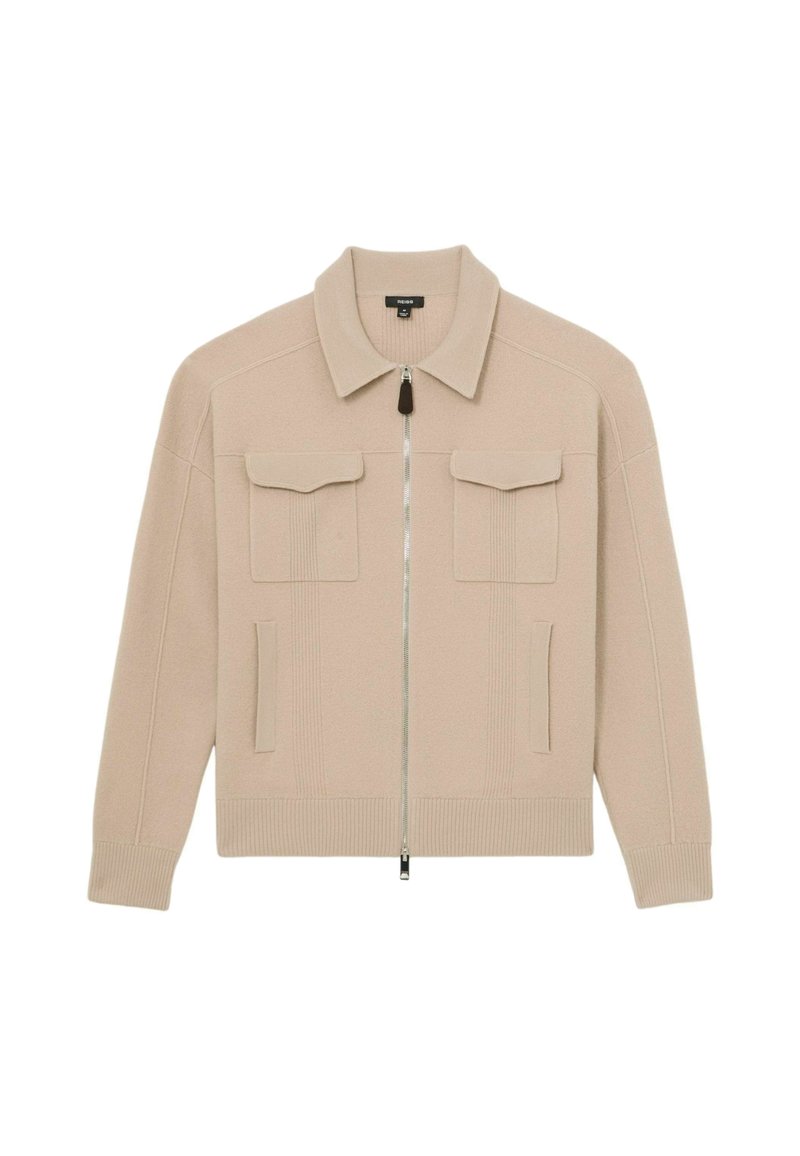 Reiss REGULAR FIT - CALDER - Vesta na kopčanje - soft camel brown/krem ...