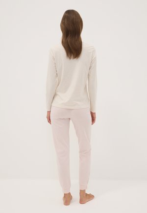 OVS, PYJAMAS WITH RAISED CROISSANT EMBROIDERY - Conjunto de pijama - beige pink