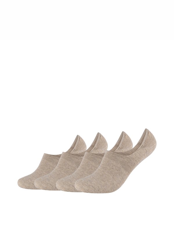 INVISIBLE LOW FOOTIES UNISEX 4 PACK - Socks - sand melange