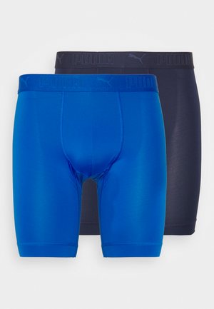 Puma SPORT LONG BOXER 2 PACK - Boxerky - blau