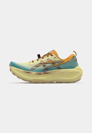 ASICS TRABUCO MAX 4 - Trail running shoes - wheat yellow/dark red planet