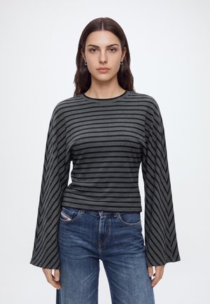 Noisy May, NMSASHA - Long sleeved top - charcoal gray/black