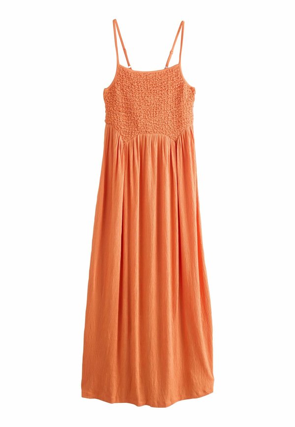 STRAPPY SHIRRED - Jerseykleid - bright orange