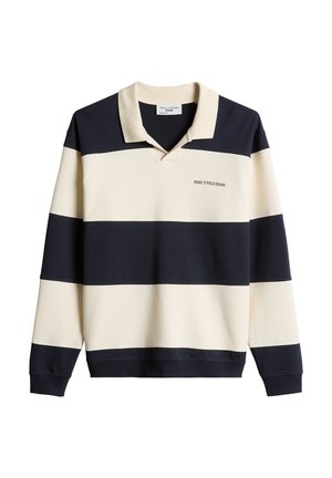 Marc O'Polo DENIM, SWEAT TROYER. LSL, COLLAR, RELAXED FIT - Sweatshirt - dark blue