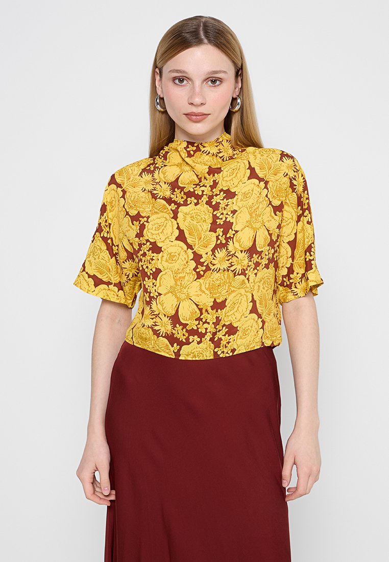 Diane von Furstenberg Blouse geel Diane von Furstenberg Blouse geel