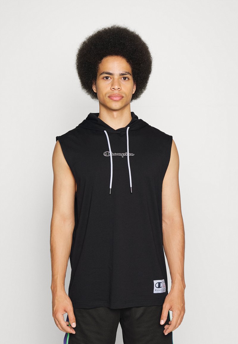 Champion SLEEVELESS HOODIE Linne black/svart Zalando.se