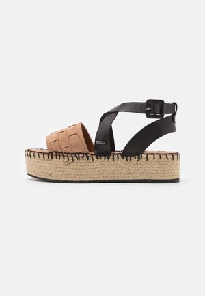 Sandalias con plataforma - nude