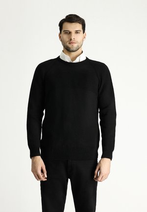 Strickpullover - black