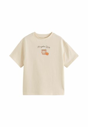 Next, REGULAR FIT - T-SHIRT - T-Shirt print - ecru pumpkin