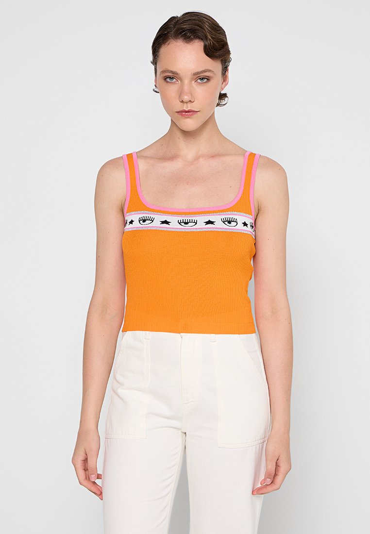 CHIARA FERRAGNI Top oranje