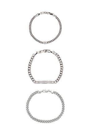 SET - Armbånd - silver-coloured