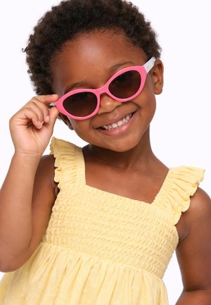 Kiddus, JUNIOR POLARIZED - Lunettes de soleil - coral and white/brown lens