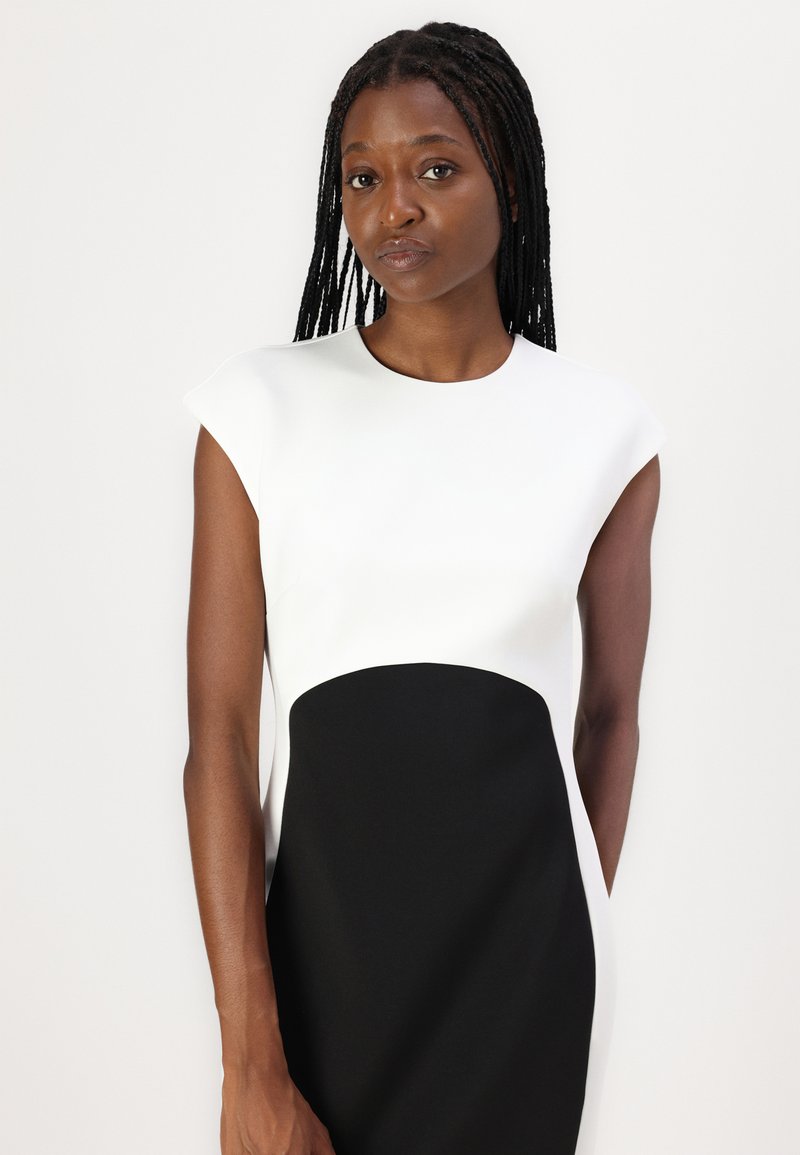 Calvin Klein COLORBLOCK DRESS - Shift dress - black/egret/black - Zalando.ie