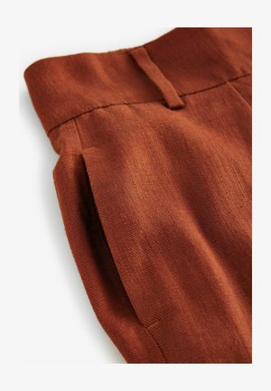 Next PETITE FIT ELASTIC BACK WIDE  - Broek - rust brown