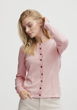 PULZ PZSARA L/S - Cardigan - pink lady melange