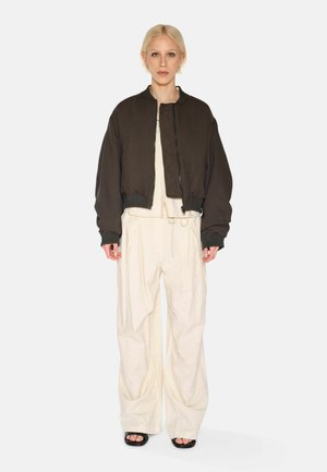 LUNA - Bomber Jacket - black brown ink