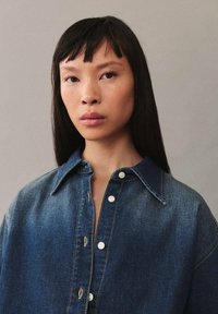 Mango Blusa - dark blue