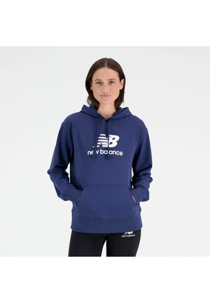 New Balance ESSENTIALS STACKED LOGO - Kapuzenpullover - nb navy