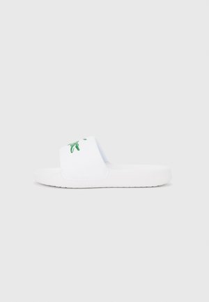 CROCO 1.0 UNISEX - Strandpapucsok és -szandálok - white/dark green
