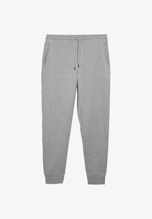 Grijze joggers van een katoenmix, met een elastische tailleband en verstelbare trekkoord, twee zijzakken en enkelboorden.