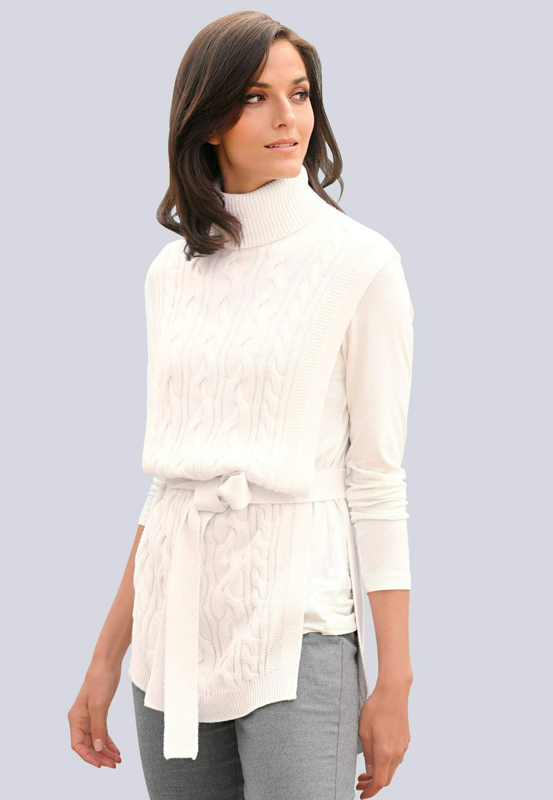 Damen Strickjacken | Alba Moda Strickjacke creme-weiß/weiß - HQ42781 Damen Strickjacken | Alba Moda Strickjacke creme-weiß/weiß - HQ42781