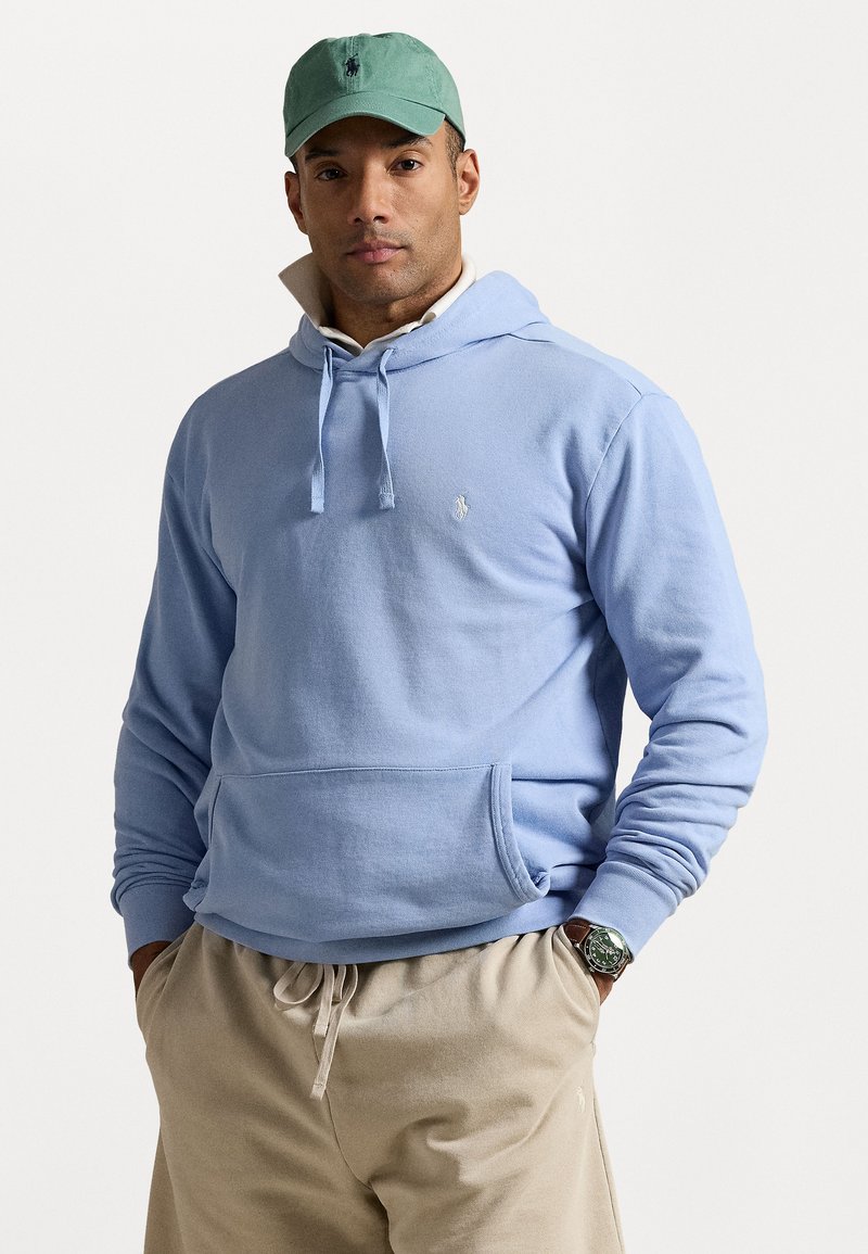 Polo Ralph Lauren Big & Tall LOOPBACK FLEECE HOODIE - Sportinis megztinis - light blue