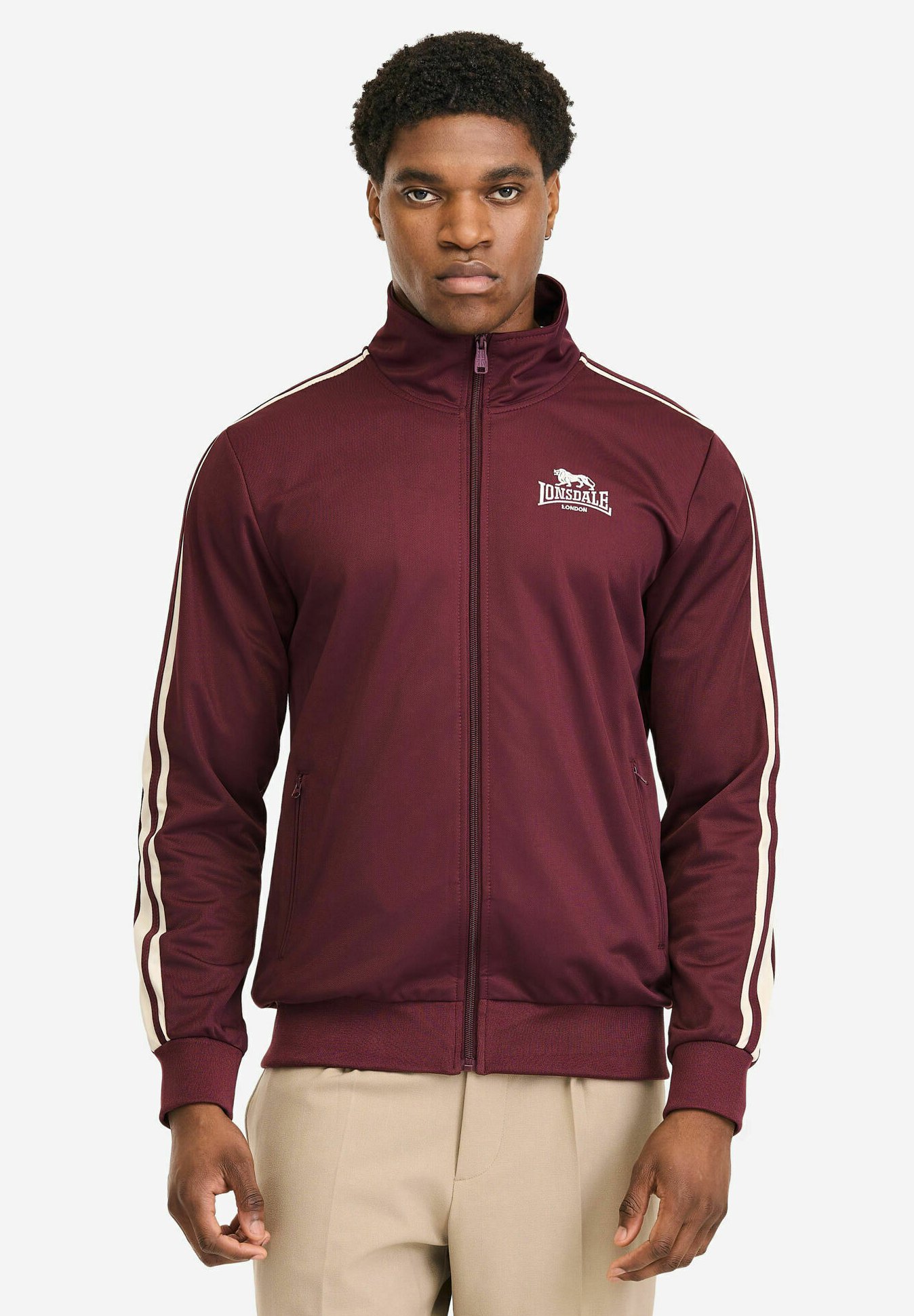 Lonsdale LONORMALE PASSFORM HOYLAKE - Training jacket - oxblood
