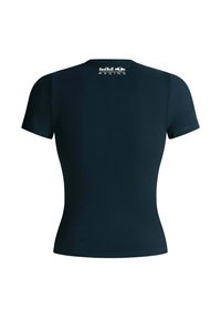 T-shirt a maniche corte blu navy realizzato in morbido cotone. Presenta un design slim fit con "Red Bull Racing" stampato sulla parte superiore della schiena.