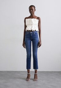 Mother THE MID RISE DAZZLER ANKLE FRAY - Jeans Skinny - blue denim