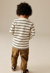 Next REGULAR FIT - Langarmshirt - ecru stripe