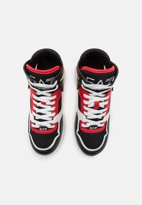 EA7 Emporio Armani NEW BASKET MID SUMMER UNISEX - Sneakers alte - white/black/racing red