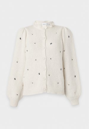 VILA, VIFLORA O NECK CARDIGAN - Gilet - birch