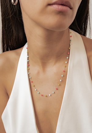 Hey Happiness, PLAYFUL MULTICOLOR BEAD - Necklace - silver-coloured
