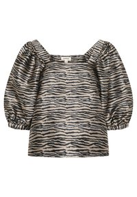 SLELOWEN SONNIA - Tričko s potlačou - zebra jacquard