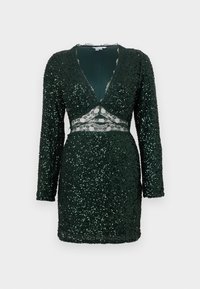 EMERALD SEQUIN MINI MIMI DRESS - Cocktailjurk - green