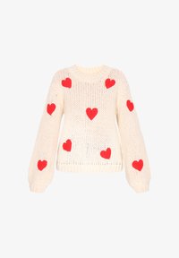 Unausgewählt, offwhite/red