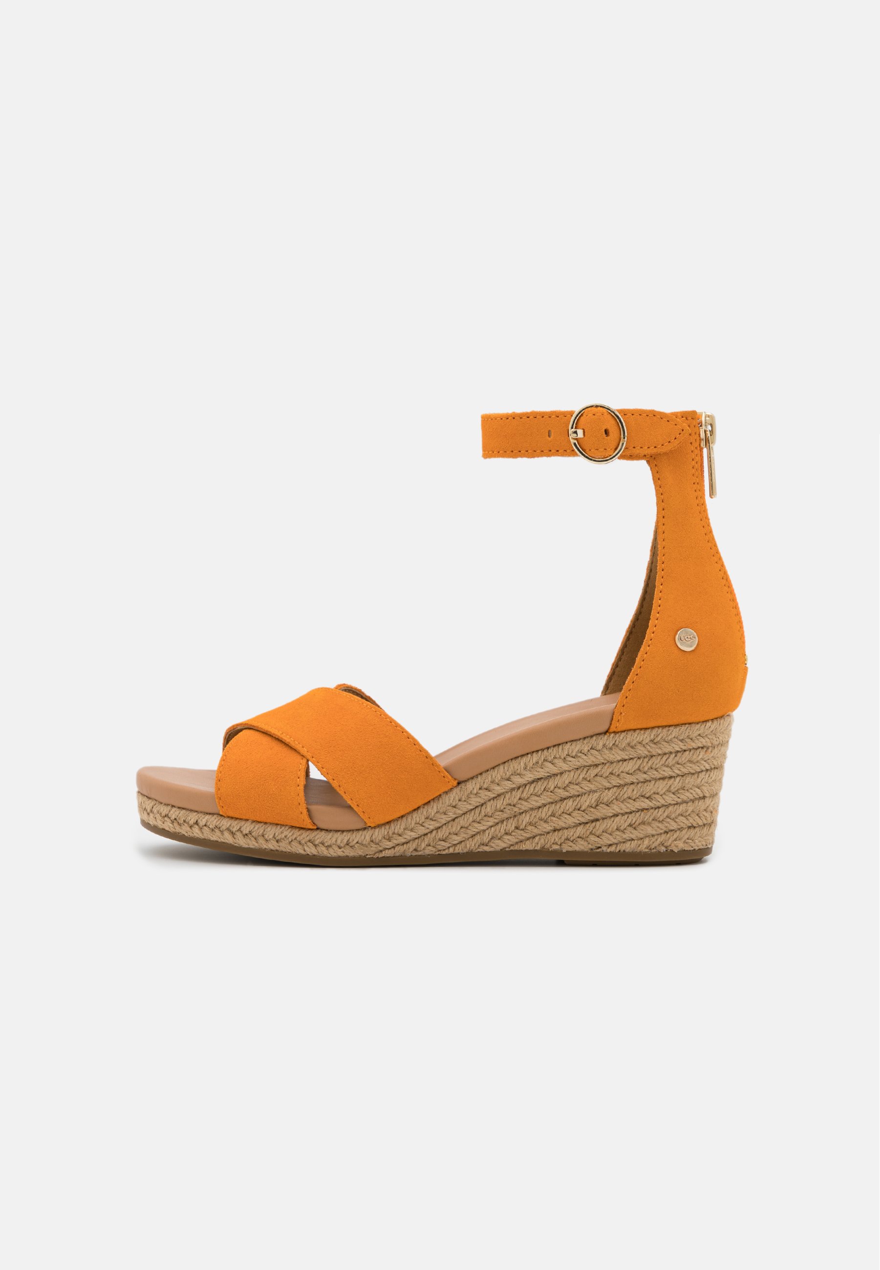 UGG EUGENIA - Sandalen met sleehak - california poppy/Oranje - Zalando.nl