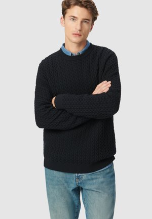 FANCY RELIEF WINTER - Trui - navy blue