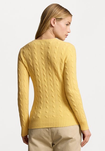 Polo Ralph Lauren CABLE KNIT WOOL CASHMERE JUMPER - Džemperis - fall yellow 24