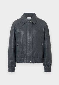 NULA - Veste en cuir - asphalt