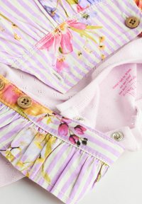 Next REGULAR FIT - LONG SLEEVE SET - Glaustinukė - purple floral stripe