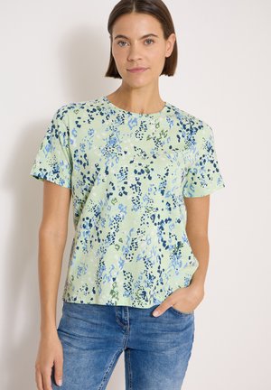 Cecil, T-SHIRT MIT RUNDHALS UND PRINT - Print T-shirt - raw matcha lime