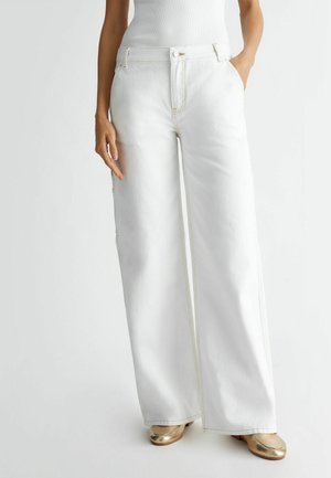 Flared jeans - white