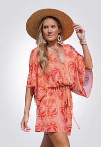 Cupshe TROPICAL PARADISE CHIC ROMPER - Tuta jumpsuit - light red