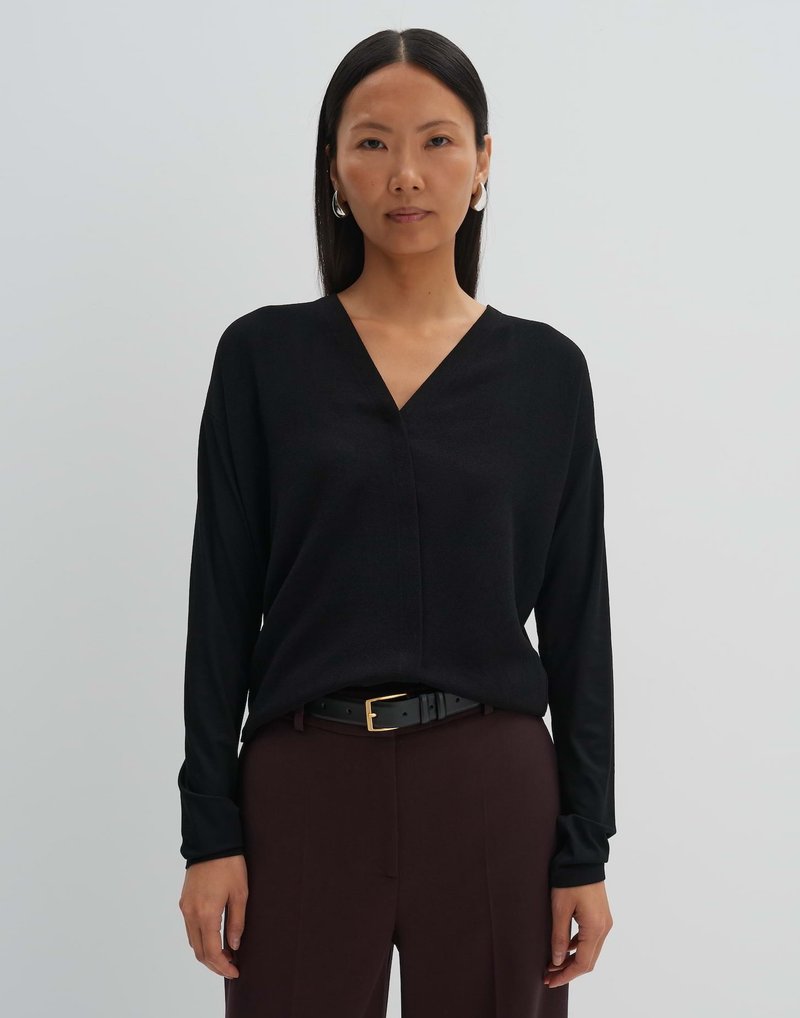 someday. LANGARMSHIRT KETANA - Maglietta a manica lunga - black