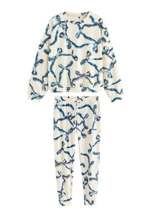 REGULAR FIT - LONG SLEEVE SET - Nattøj sæt - ecru bows