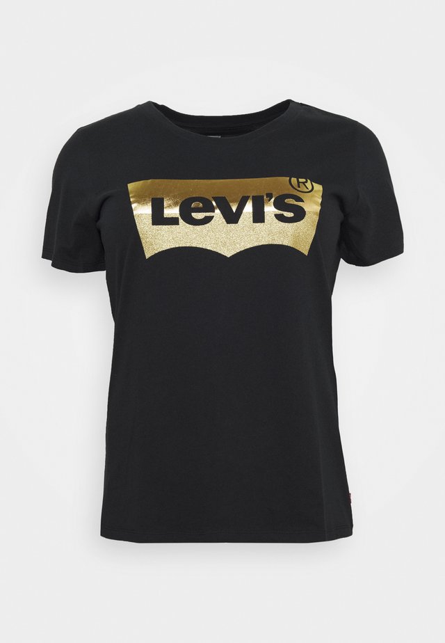 THE PERFECT TEE - T-shirt imprimé - gold/batwing caviar