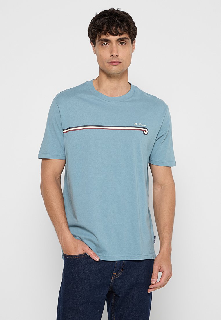 Ben Sherman T-shirt print lichtblauw