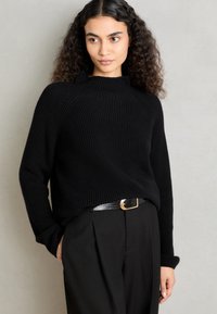 Marc O'Polo LONGSLEEVE STAND UP COLLAR - Vesta - black